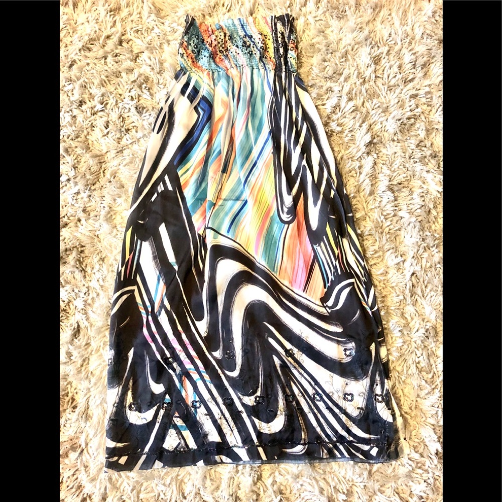 Lapis bandeau dress one size fit.